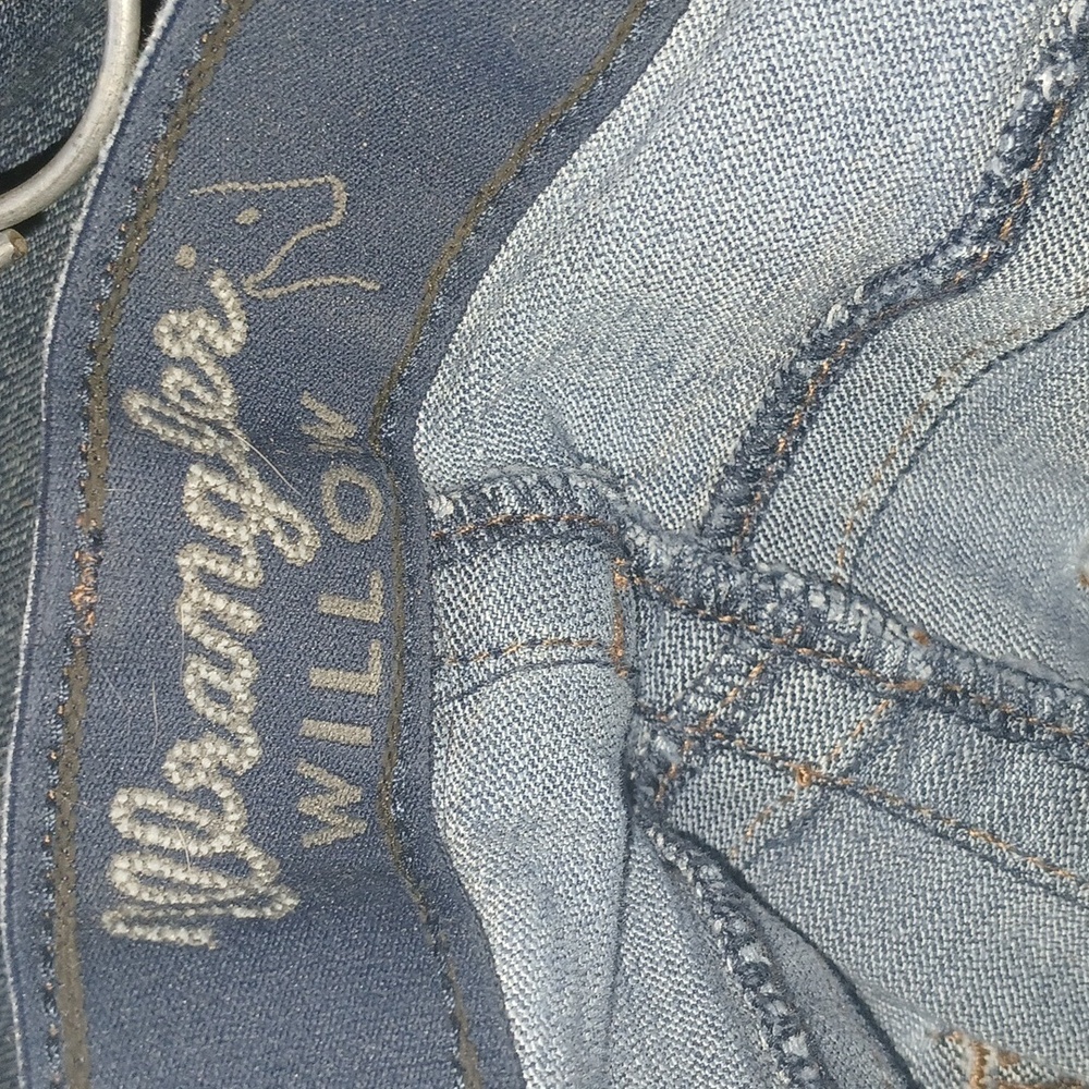 Wranglers Willow Womens Blue Jeans Size 11x34 Flaw Ultimate Riding - Picture 8 of 9